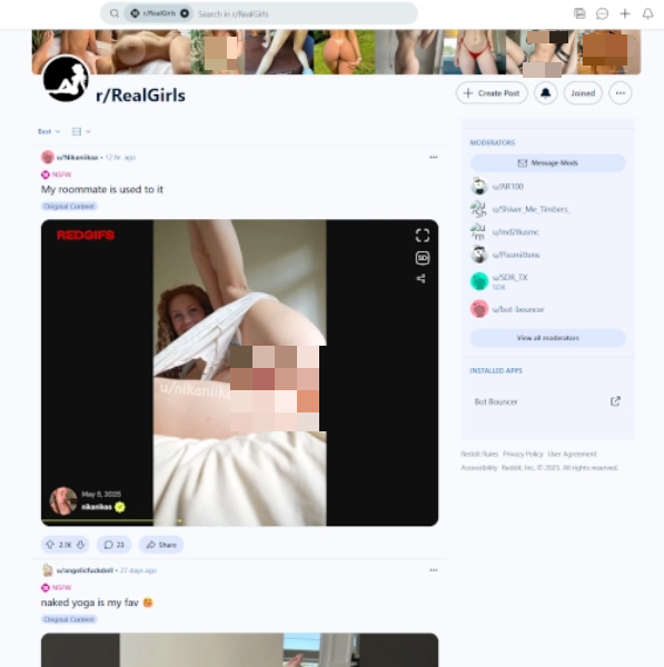 r/RealGirls Review: Exploring Reddit’s Authentic Amateur Photo Community